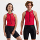 Rogelli florida trisuit uomo e donna - senza maniche - nero rosso - m