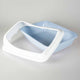 Duvo + kattentoilet birba met rand azzurro m - 46x35x20cm