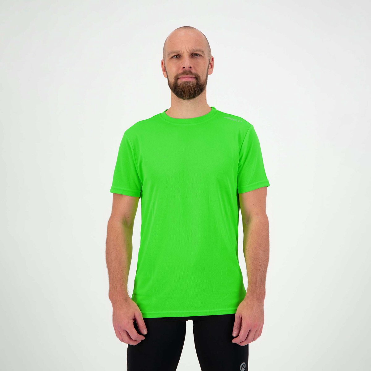 Maglia da corsa promozionale Rogelli da uomo - maniche corte - verde - 3xl