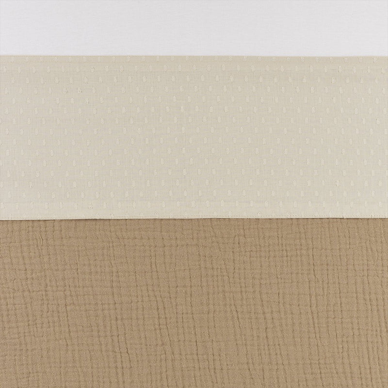 Lenzuolo per culla Meyco Baby Plume - sabbia morbida - 100x150 cm - 0,3 tog