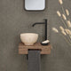Differnz fountain shelf 40x25x10cm rectangle with towel holder brown oak