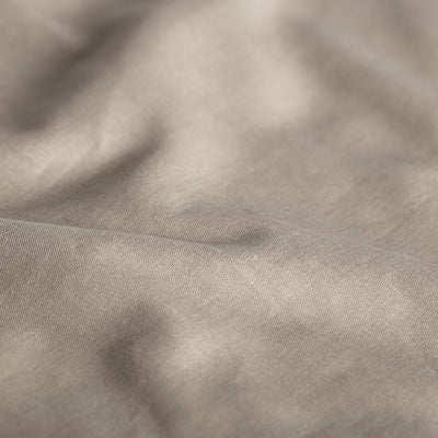 Cinderella - weekend - topper fitted sheet with split - 200x200 cm - up to 15 cm mattress height - 100% cotton - taupe