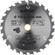 Wolfcraft - hoja de sierra circular 150 mm - 24 dientes - 20 orificios de 16 mm - para sierra circular - 6342000