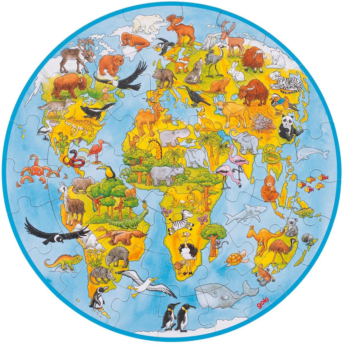 Goki World Puzzle XXL