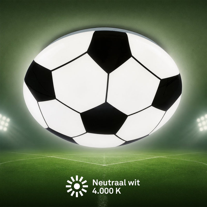 Briloner - Lampada da soffitto a LED - Lampada da soffitto per calcio - Lampada per cameretta per bambini - Coppa del mondo di calcio - 12w - ø27,5 cm