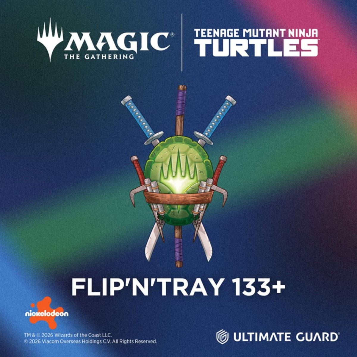 Ultimate guard flip'n'tray 133+ magia xenoskin: il raduno | tartarughe ninja mutanti adolescenti - personaggio