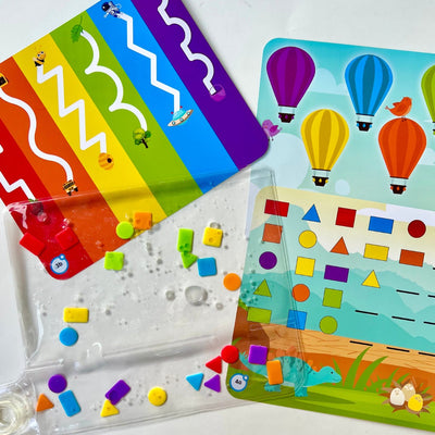 Recursos de aprendizaje colores formas almohadilla sensorial - 3+