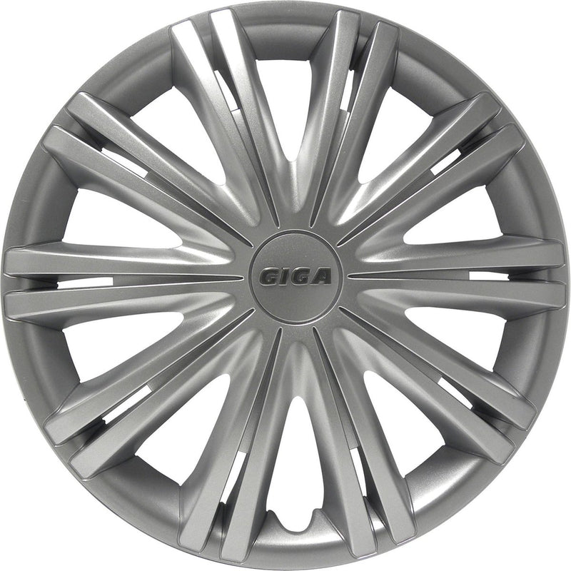 Tapacubos Giga 15 pulgadas ABS plateado juego de 4