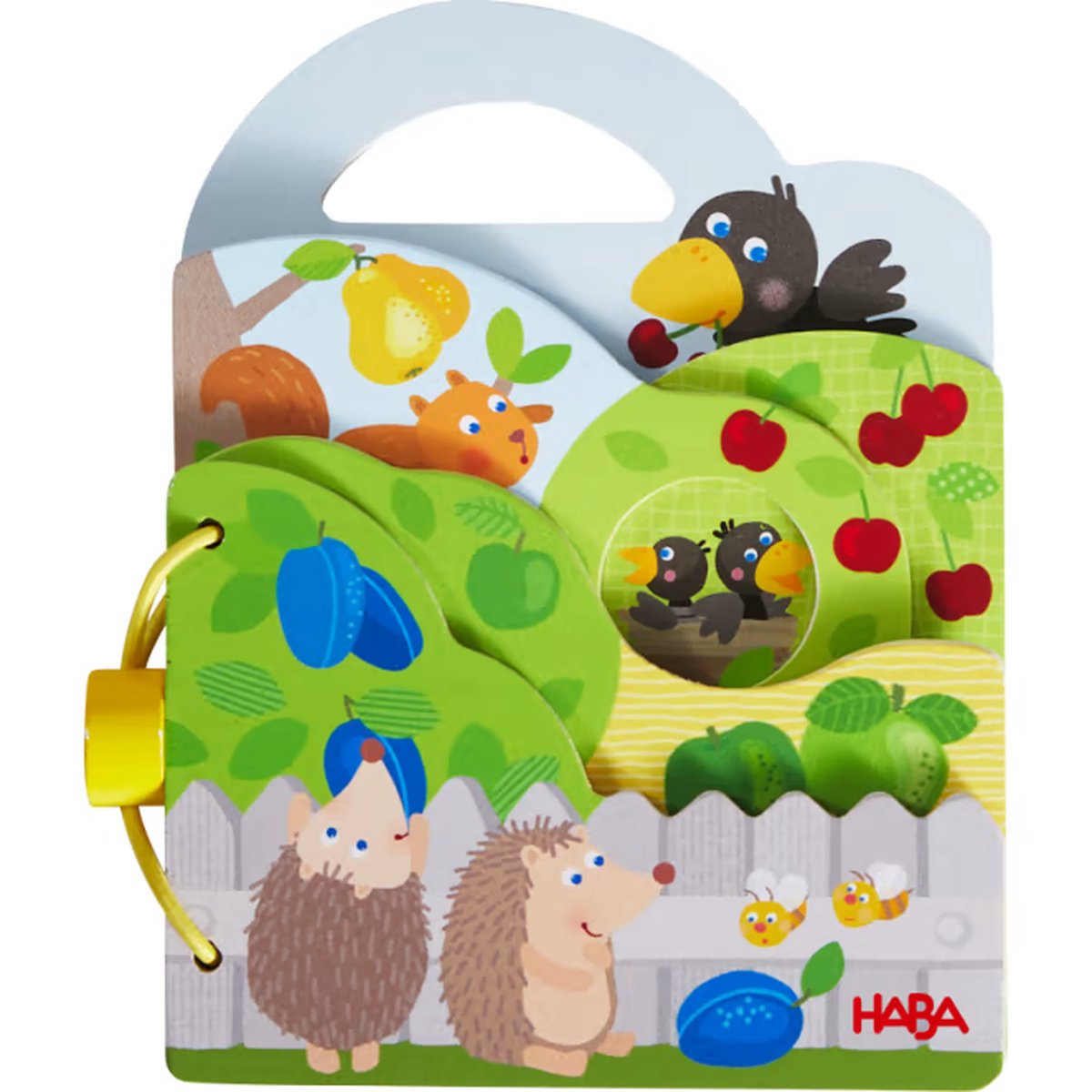 Haba wooden baby book orchard