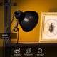 Lucide moys - lampada con pinza - 1xe27 - nera