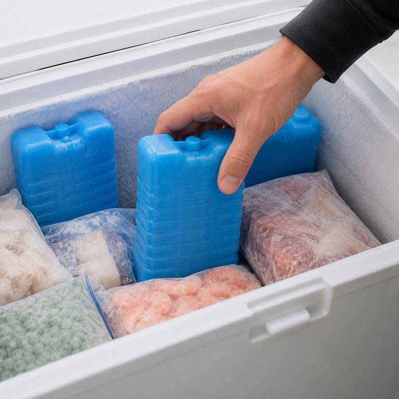 Elementi refrigeranti Alpina – 4 pezzi – 220 ml – blocchi refrigeranti per borsa frigo e borsa frigo – riutilizzabili