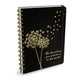 Cuaderno Peter Pauper Black Rock - Deseos Diente de León - Carpeta de anillas - 16,21cm