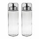 Kinghoff - Set bottiglie per olio e aceto - Bottiglie in vetro - 270 ml - Ecologiche