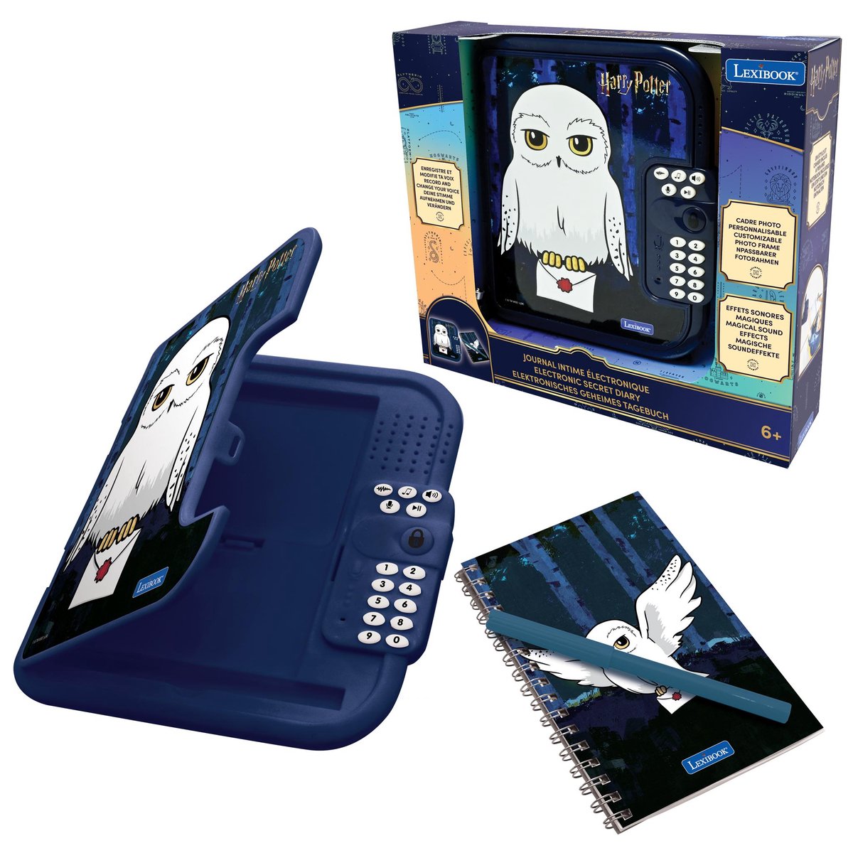 Quaderno elettronico segreto sicuro Lexibook Hedwige