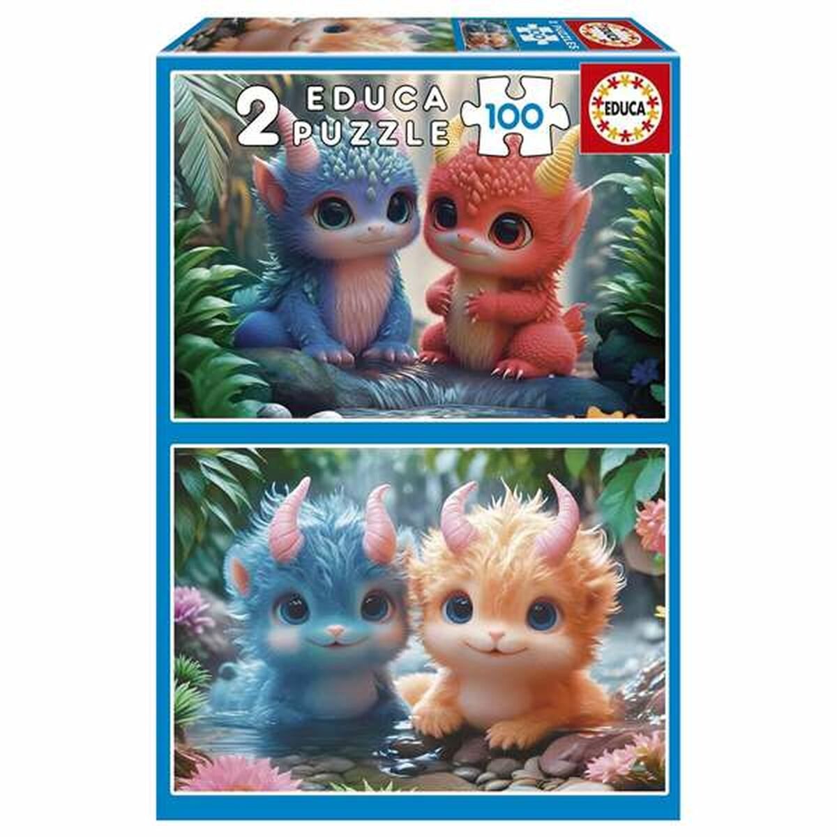 Educa puzzel adorable monsters 100 onderdelen (2 stuks)