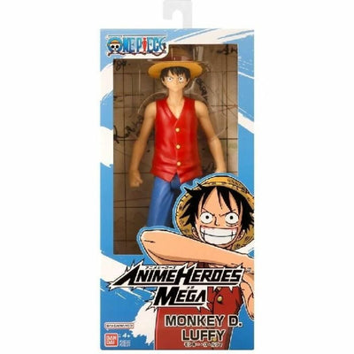 Bandai - anime heroes - one piece - anime heroes mega figura de luffy de 30 cm - figura de acción grande - figura de luffy manga - licencia oficial de one piece - juguetes para niños 4+ - 38331