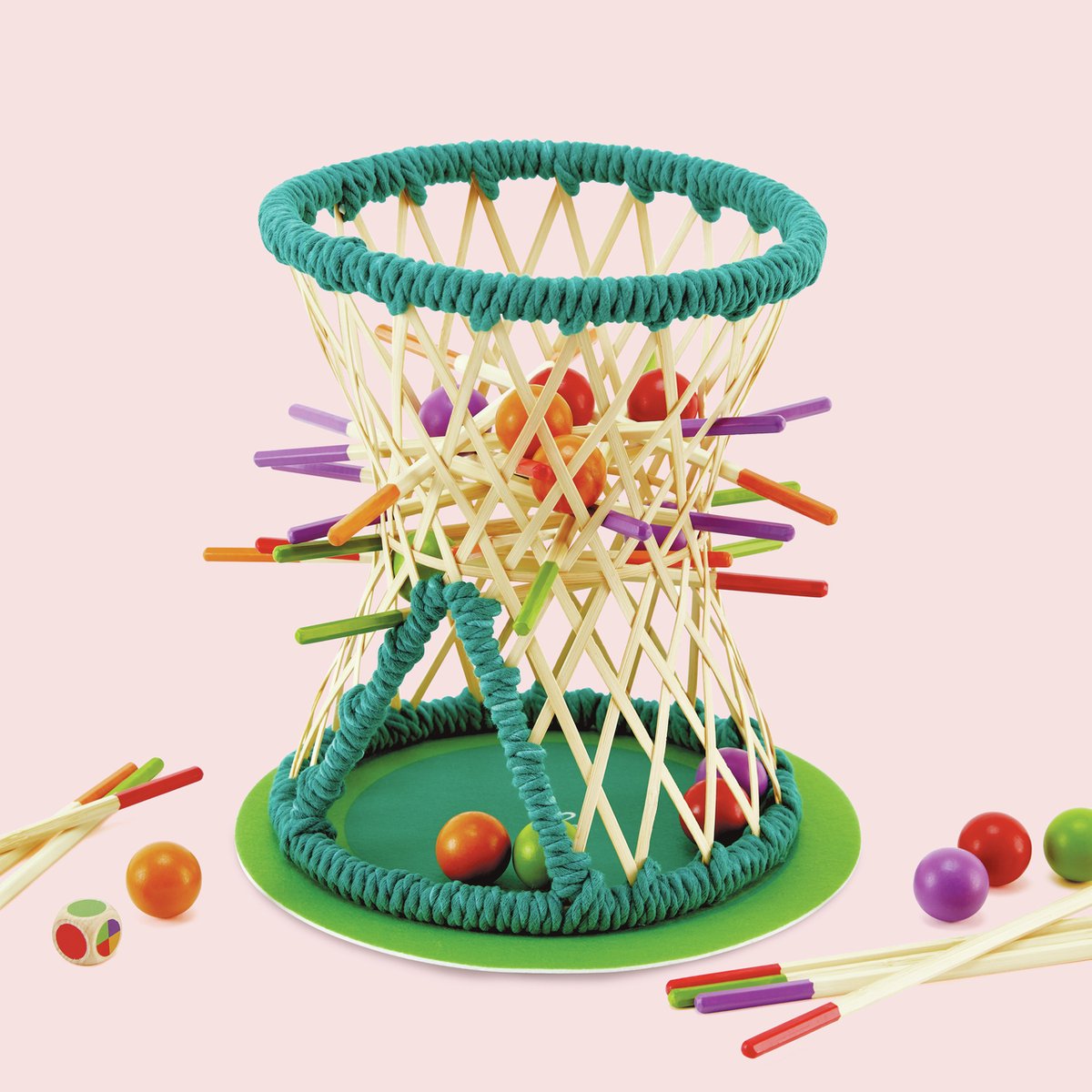 Gioco di abilità Hape pallina con bastoncini e palline per bambini dai 3 anni