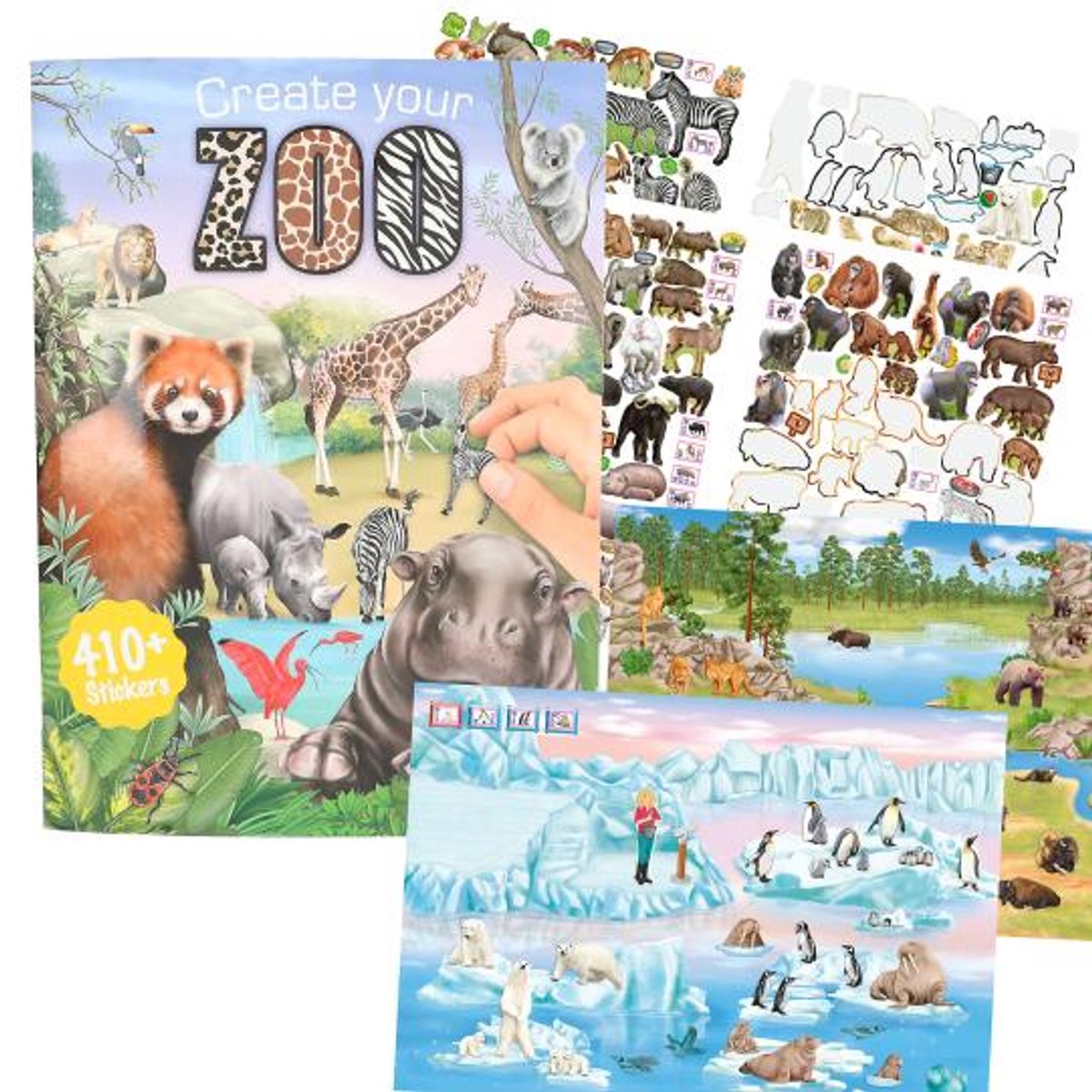 Depesche - crea tu libro de pegatinas del zoológico