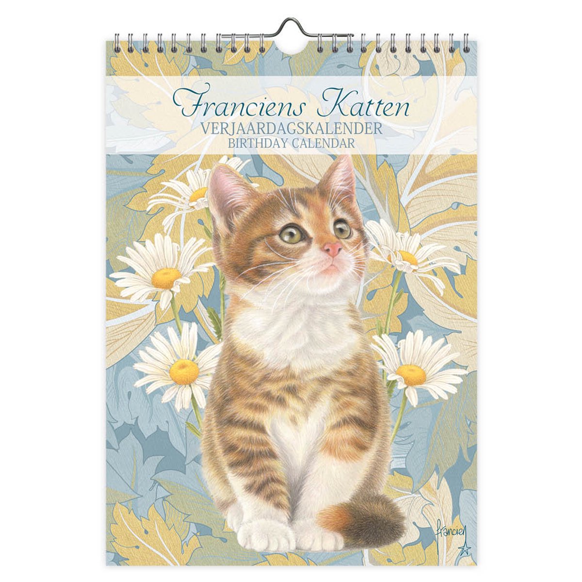 Calendario compleanno gatti Comello Franciens A4 Saartje