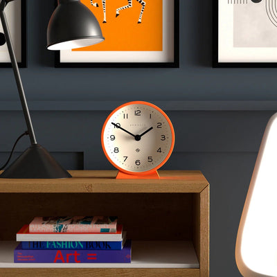 Orologio da tavolo Newgate m eco arancione 16 cm