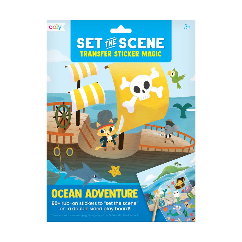 Ooly - preparar la escena - transferir pegatinas mágicas - aventura en el océano