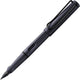 Penna stilografica Lamy Safari acciaio nera | impugnatura ergonomica | come plastica | pennino in acciaio m | inclusa cartuccia d'inchiostro blu T 10 – per destrimani