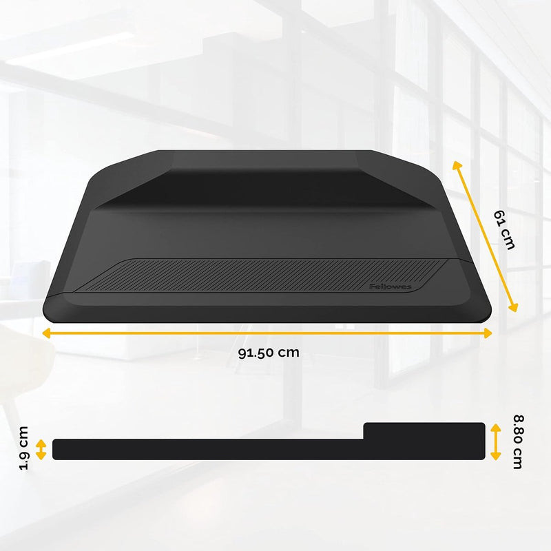 Tappetino per sit-stand Fellowes activefusion - nero