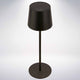 B.k.licht briloner suta - lampada da tavolo a led ricaricabile - dimmerabile - wireless - altezza 33 cm - ip44 - per interni ed esterni - a batteria - nero