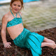 Sirene Kuaki - set per bambini turchese - xs - 6 anni