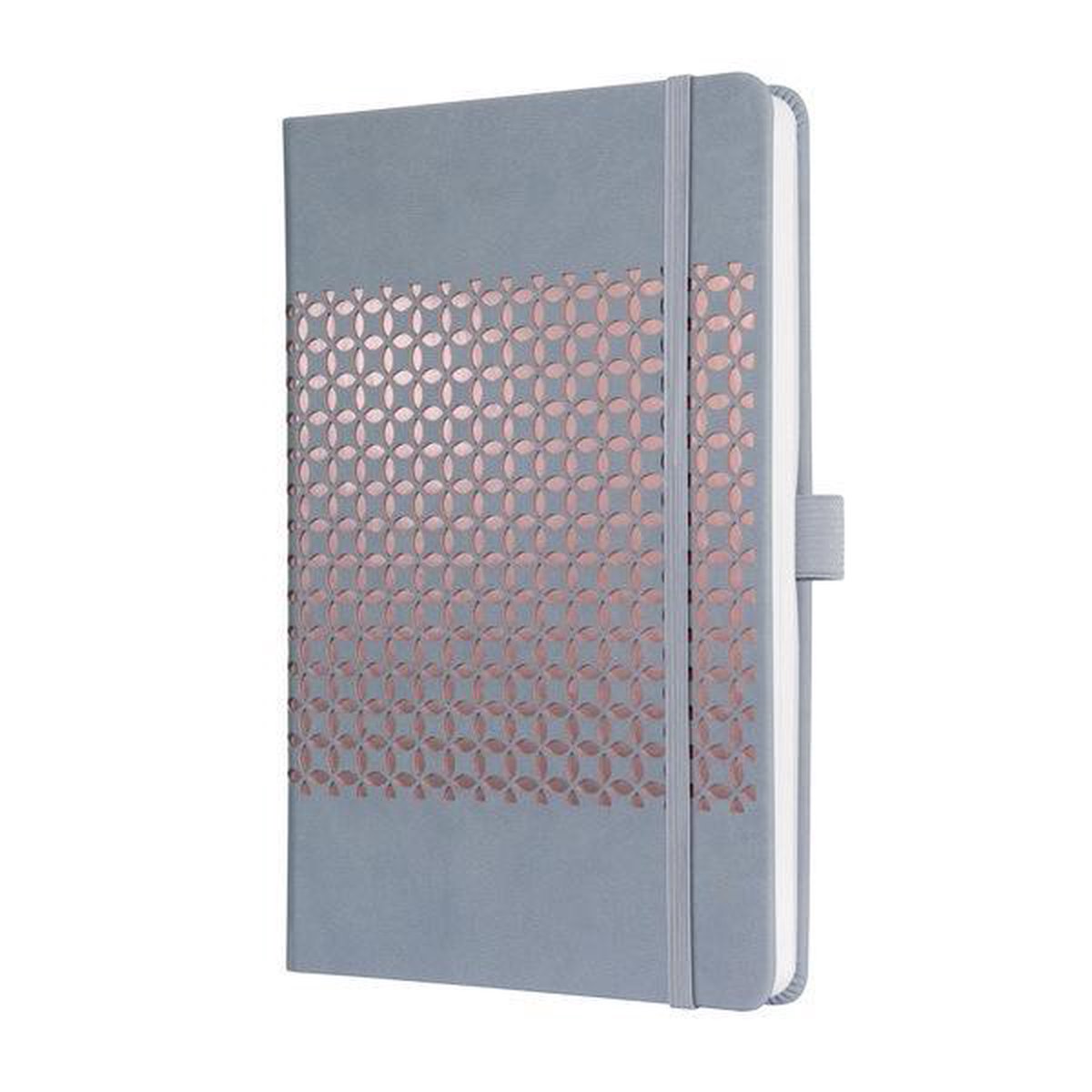Cuaderno sigel jolie - impress - a5 - tapa dura - 174 páginas - rayado - papel de 80 gramos - gris glaciar - si-jn209