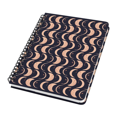 Sigel - quaderno a spirale - jolie - a5 - copertina rigida - 120 pagine - pois - carta da 100 grammi - melodia al chiaro di luna - si-jn624