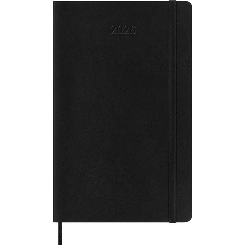 Agenda Moleskine 12 mesi - 2026 - settimanale - grande - copertina morbida - nera