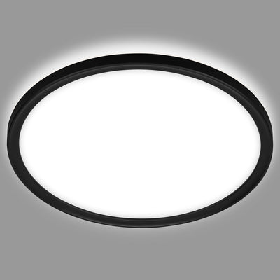 Briloner - illuminazione bagno led - plafoniera con retroilluminazione - plafoniera bagno - ip44 - ø42 cm - nera