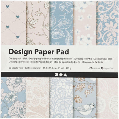 Creative Company Design Paper Block Pink, 50 fogli