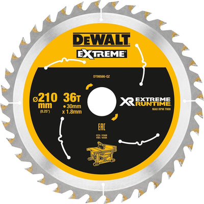 Hoja de sierra circular Dewalt dt99566 xr 210x30mm 36d