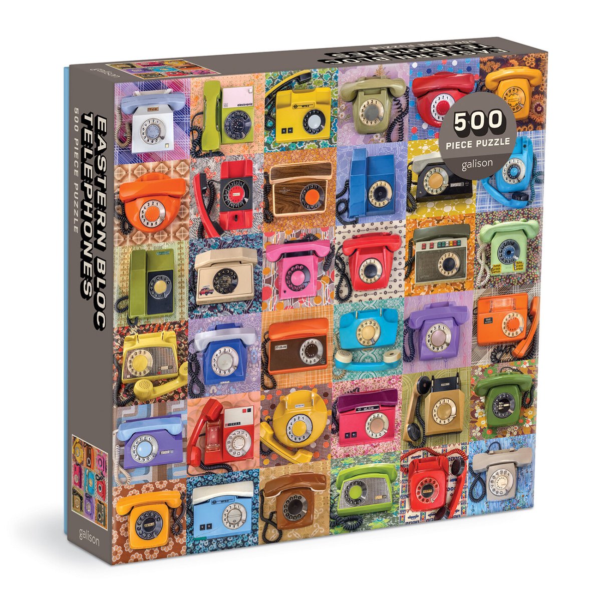 Puzzle de 500 piezas de teléfonos del bloque oriental.