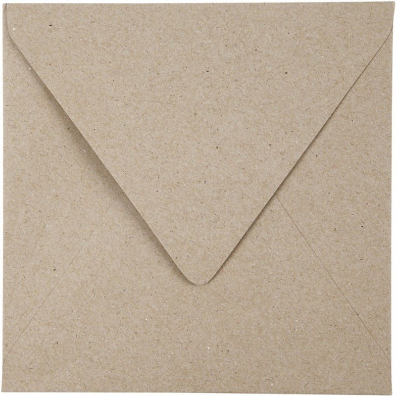 Busta riciclata Creative Company, formato busta 16x16 cm, 120 gr, naturale, 50 pezzi 1 scatola