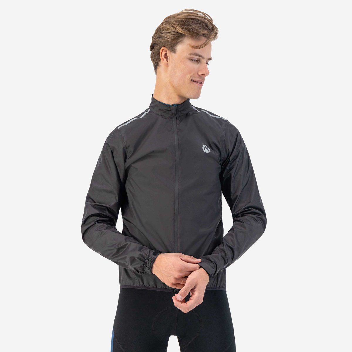 Giacca antipioggia da ciclismo Rogelli core da uomo - impermeabile - nera - xl