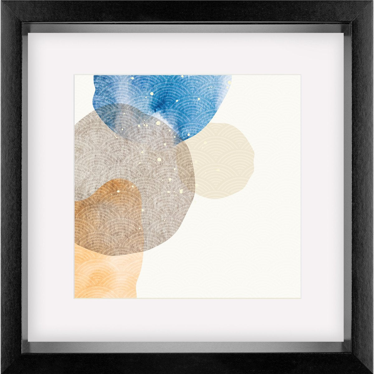 Walther shape - 3d fsc houten lijst - fotoformaat 40x40 cm - kunstglas - zwart