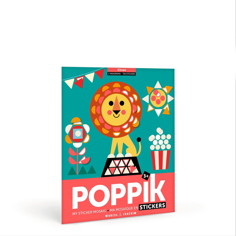 Póster de pegatinas Poppik para niños - [ - my poster] circo - a partir de 3 años