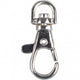 Cierre de Carabiner de Creativ Company, grande, H: 3.7 cm, D 37 mm, B: 1.4 cm, plateado, 15 piezas 1 caja