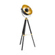 Lampada da terra Eglo covaleda - lampada da terra - e27 - 1 luce - 164 cm - treppiede - oro nero