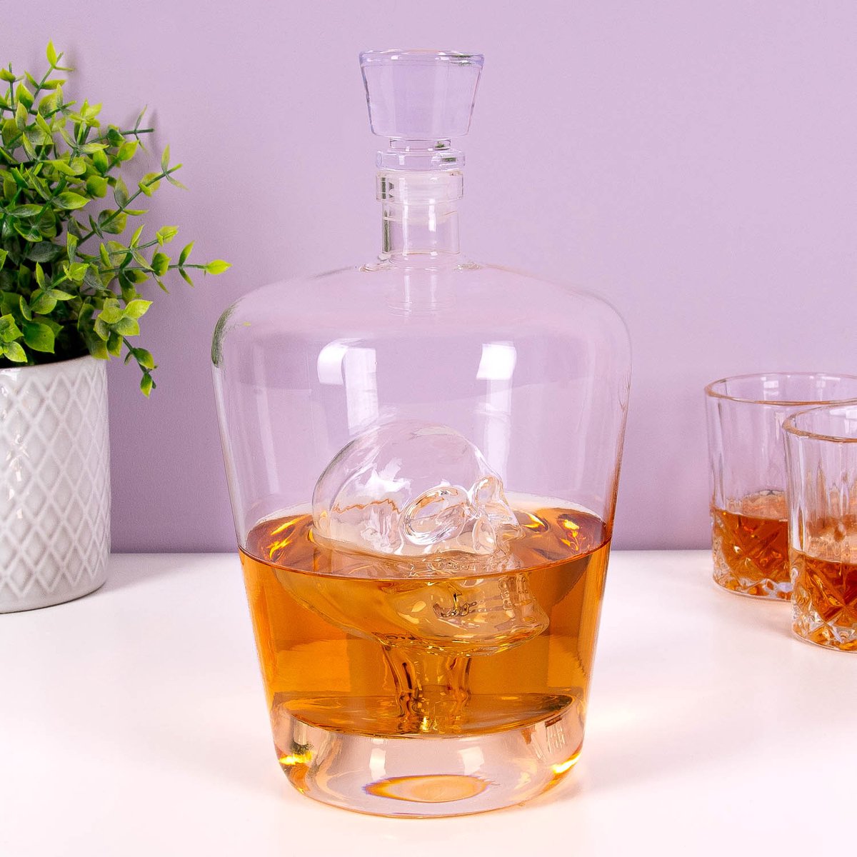 Balvi caraffa decanter di vino teschio veleno 1 litro