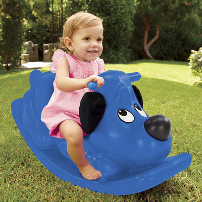 Little Tikes - Cachorro balancín - balancín - balancín para interior y exterior - azul
