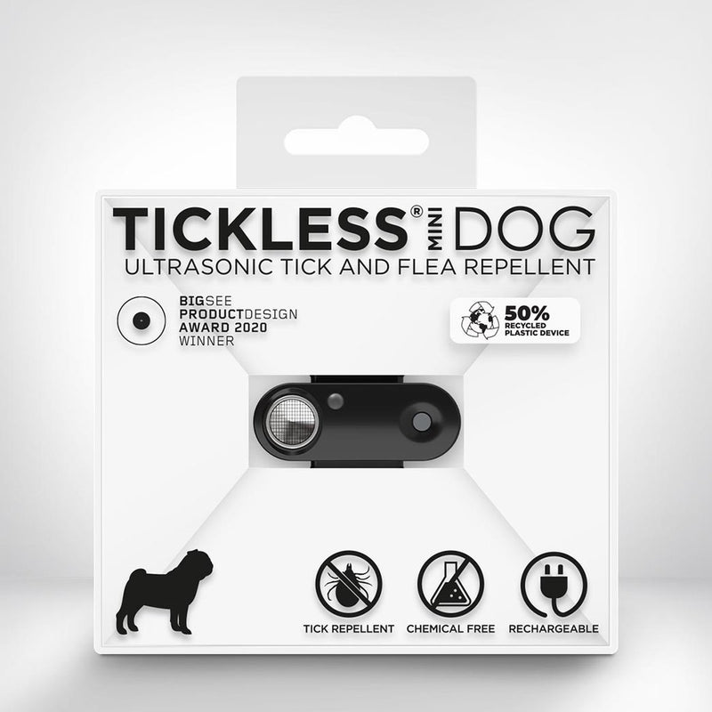 Mini cane Tickless - nero - anti zecca - ricaricabile