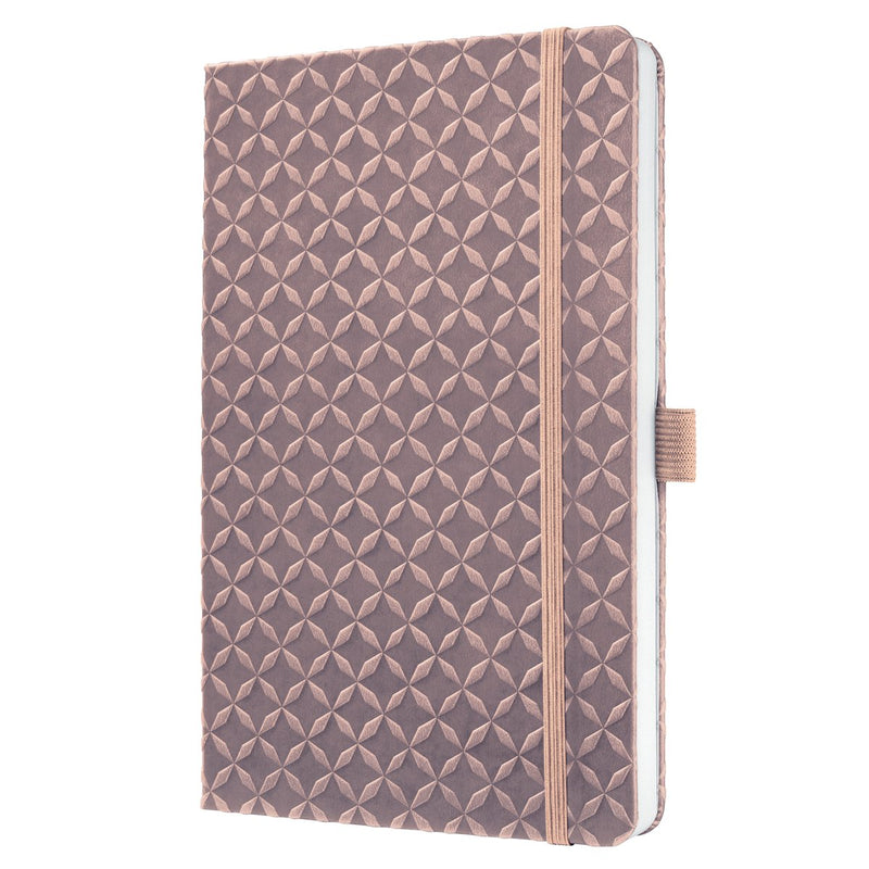 Quaderno Sigel a5 - jolie flair - rosa perla - a righe - copertina rigida - si-jn137