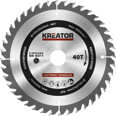 Kreator - krt020405 - lama per sega circolare - 140mm40t