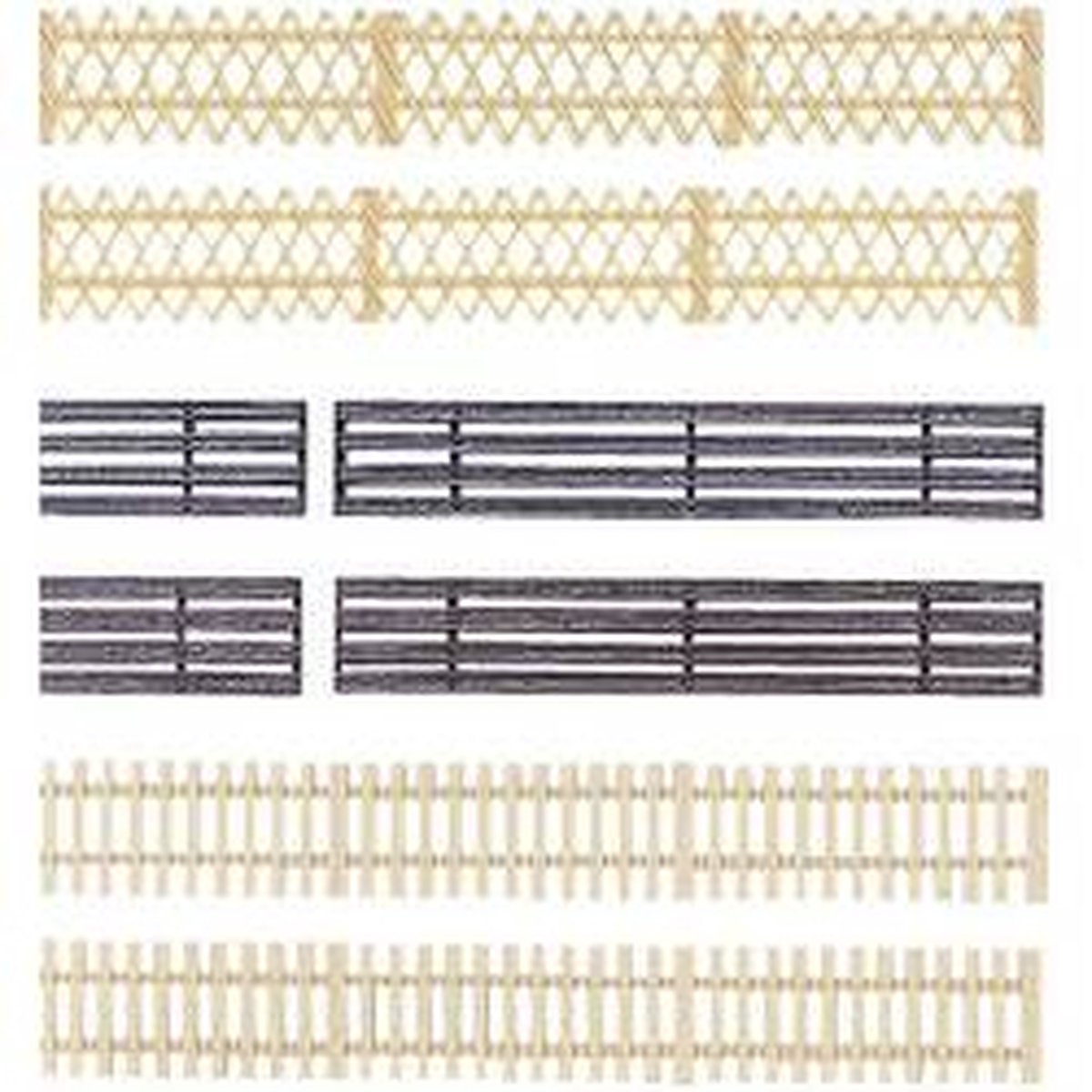 Auhagen 42 557 h0 staccionata in legno modello plastica