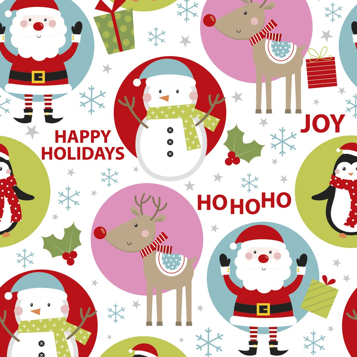Kangaro toonbankrol - kerst kids - 30 cm x 200 meter - 80 gram - cadeaupapier