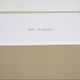 Meyco tesoro shhh...sto dormendo!! lenzuolo per culla - sabbia - 75x100 cm - 0,3 tog